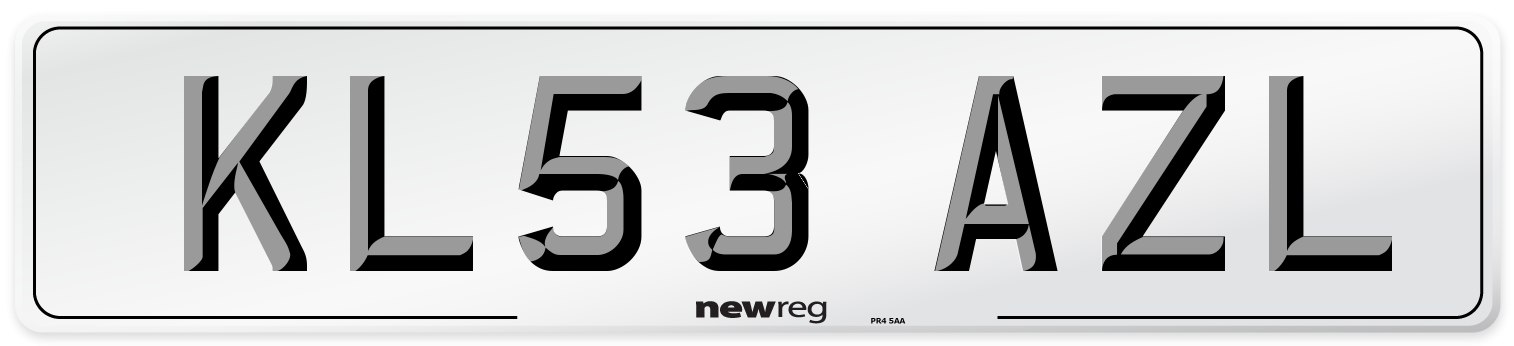 KL53 AZL Number Plate from New Reg